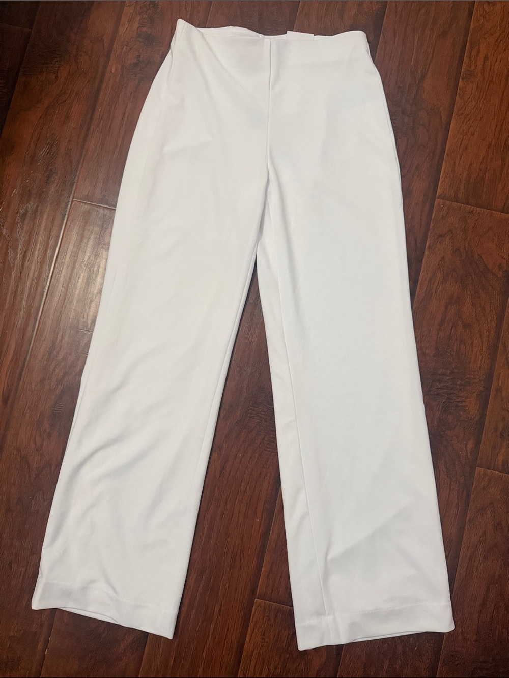 White House Black Market White Wide-Leg Pants